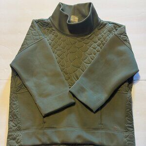 Calia Carrie Underwood Womens Quilted Pullover Sweatshirt Size S Green Cowl Neck